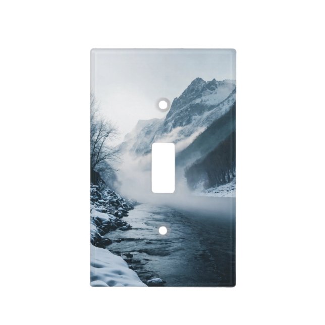 mountain river single toggle  light switch cover (Front)