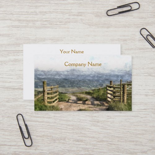 MOUNTAIN ROAD BUSINESS CARD TEMPLATE