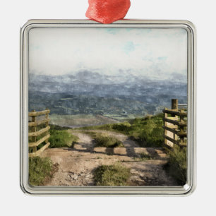 MOUNTAIN ROAD METAL ORNAMENT