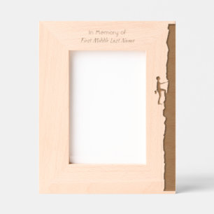 Mountain Rock Climber Memorial Keepsake  Engraved Frames