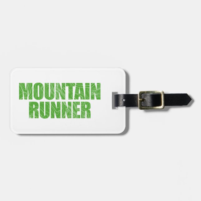 Mountain Runner Luggage Tag (Front Horizontal)