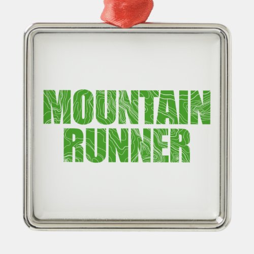 Mountain Runner Metal Ornament