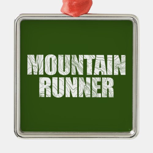 Mountain Runner Metal Ornament