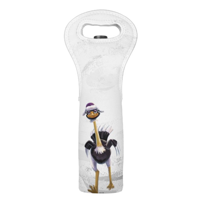 Mountain Running Ostrich Wine Bag (Front)