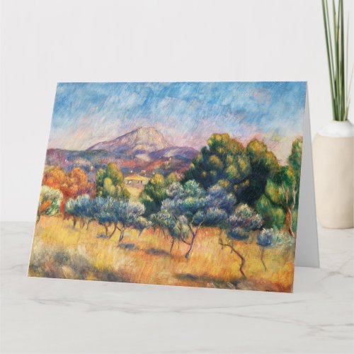 Mountain Sainte_Victoire Paysage by Renoir Card