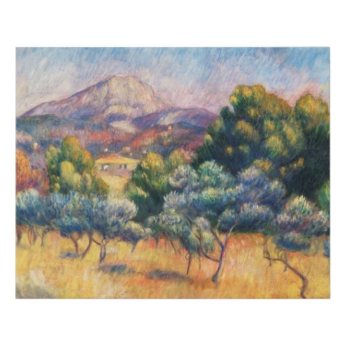 Mountain Sainte_Victoire Paysage by Renoir Faux Canvas Print