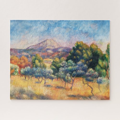 Mountain Sainte_Victoire Paysage by Renoir Jigsaw Puzzle