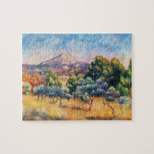 Mountain Sainte_Victoire Paysage by Renoir Jigsaw Puzzle