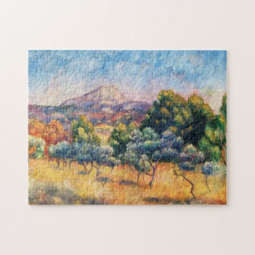 Mountain Sainte_Victoire Paysage by Renoir Jigsaw Puzzle