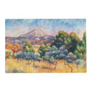 Mountain Sainte-Victoire Paysage by Renoir Placemat