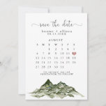 Mountain Save The Date Calendar Invitation at Zazzle