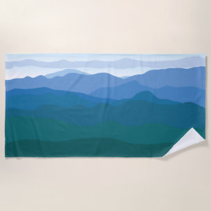 Mountain Scene Beach Towel
