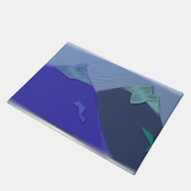 Mountain Scene Doormat (Angled)