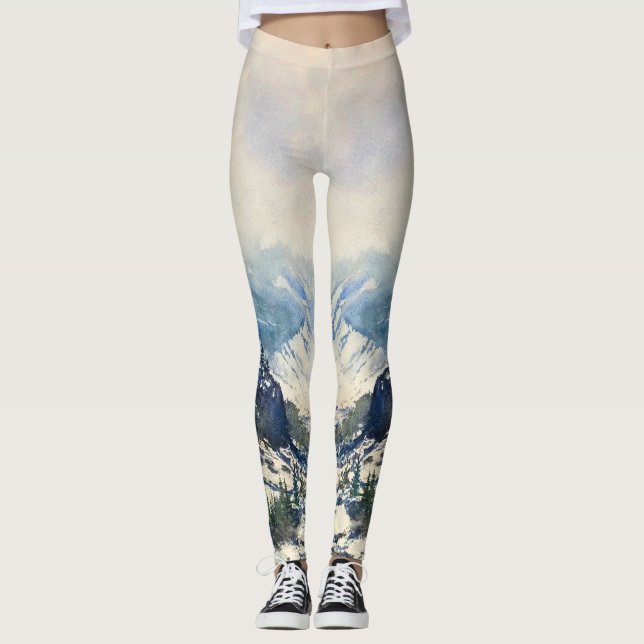 Mountain Scene Leggings (Front)