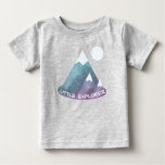 Mountain Scene Little Explorer Baby T-Shirt