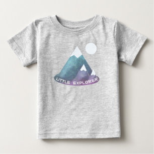 Mountain Scene Little Explorer Baby T-Shirt