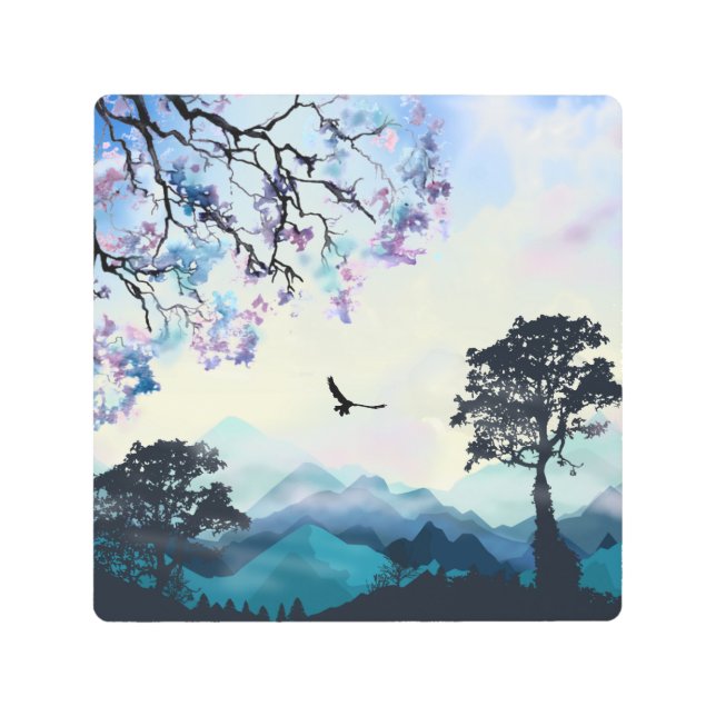 Mountain Scene Metal Print (Front)