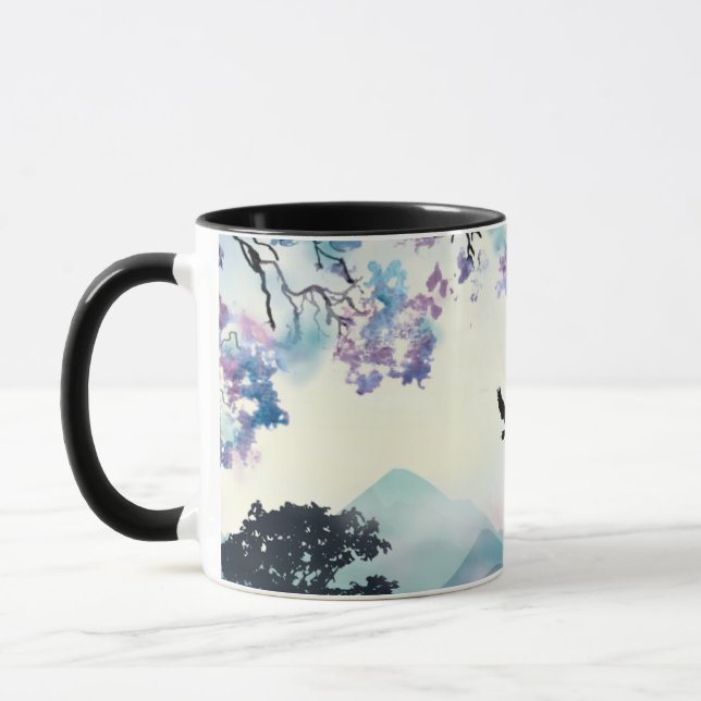 Mountain Scene Mug (Left)