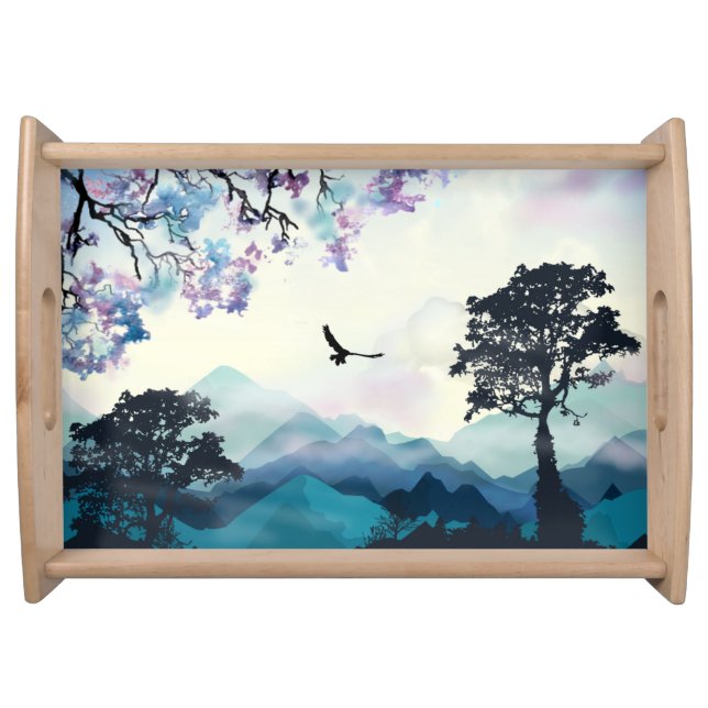 Mountain Scene Serving Tray (Front)