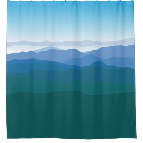 Mountain Scene Shower Curtain