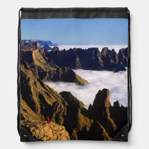 Mountain Scenery, Royal Natal National Park Drawstring Bag