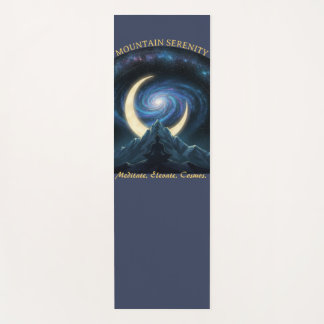 Mountain Serenity Cosmic Meditation, Crescent Moon Yoga Mat