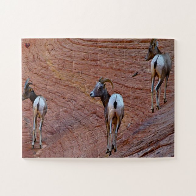 Mountain Sheep Utah Jigsaw Puzzle (Horizontal)