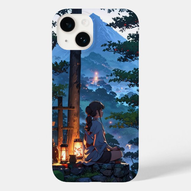 Mountain Shrine Meditation Case-Mate iPhone Case (Back)