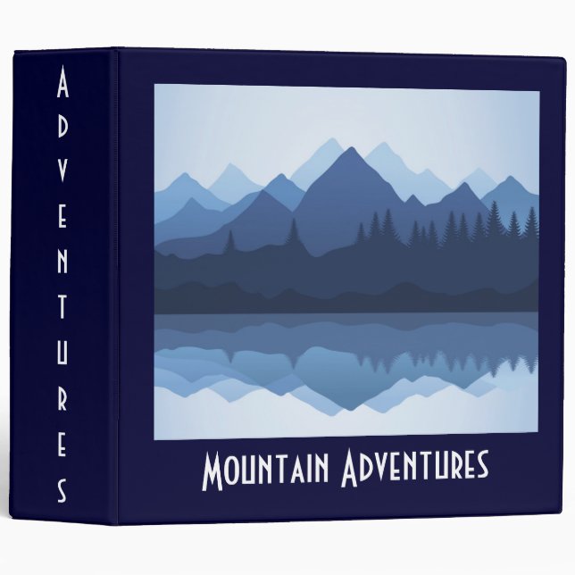 Mountain Silhouette Design Binder (Front/Spine)
