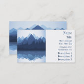 Mountain Silhouette Design Business Card (Front/Back)