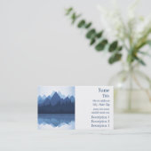 Mountain Silhouette Design Business Card (Standing Front)