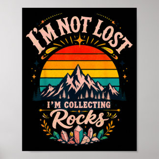 Mountain silhouette retro sunset adventure design  poster