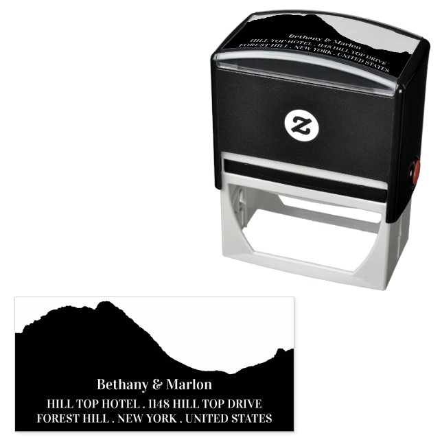 Mountain Silhouette Self-inking Stamp (In Situ)