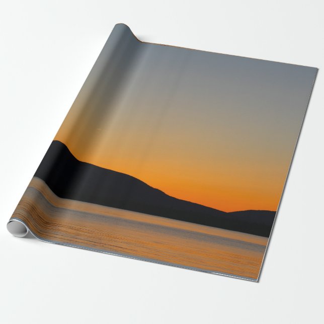Mountain Silhouette Wrapping Paper (Unrolled)