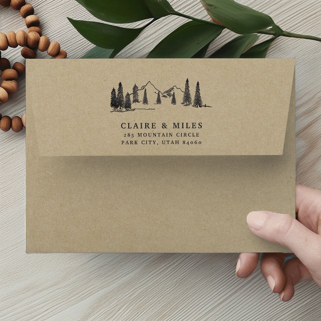 Mountain Sketch Kraft Envelope (Creator Uploaded)