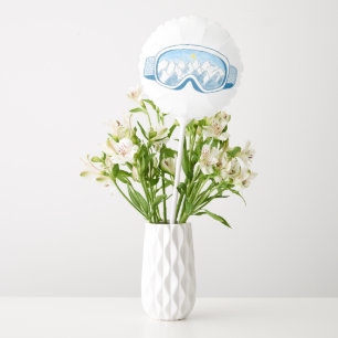 Mountain Ski Goggles Illustration Balloon