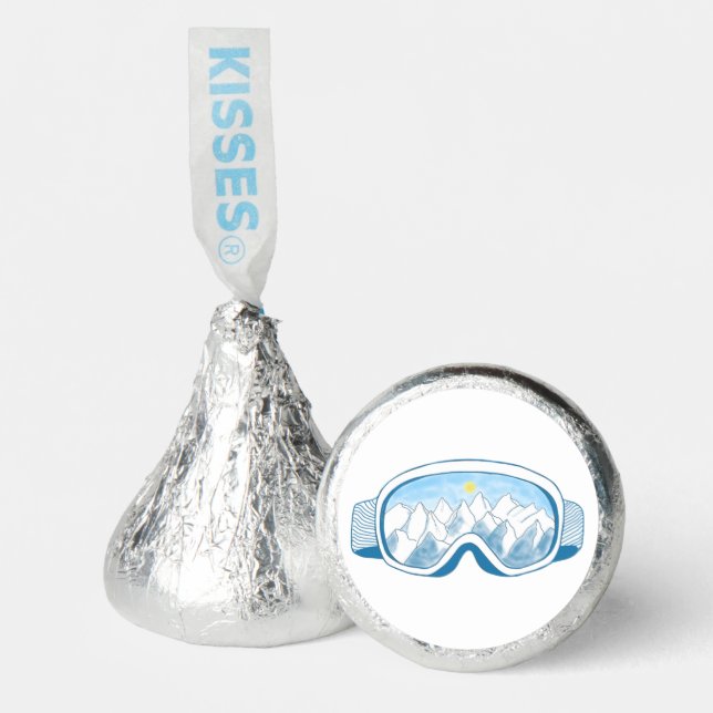 Mountain Ski Goggles Illustration   Hershey®'s Kisses® (Front)
