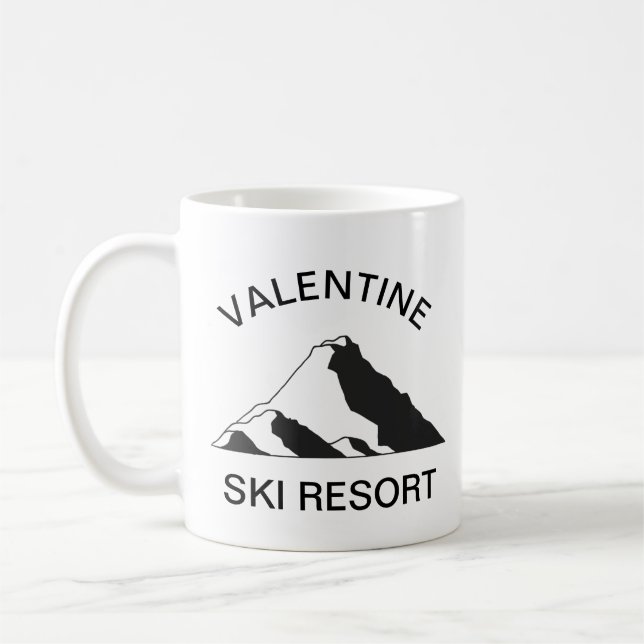 Mountain Ski Resort Coffee Mug (Left)