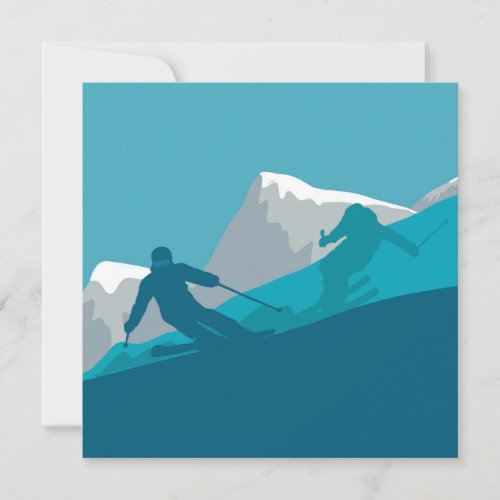  Mountain Skiing Sport  Card