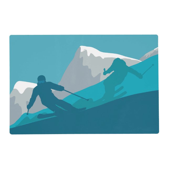  Mountain Skiing  Sport   Placemat (Front)