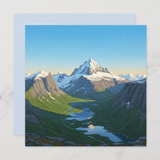 Mountain skyline puzzle (Front/Back)