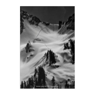 Mountain Snow Trail Acrylic Print