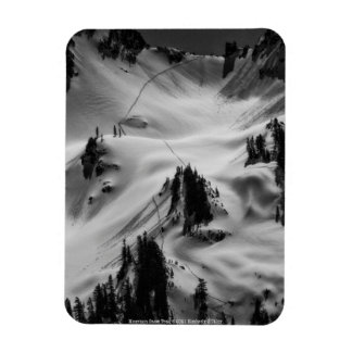 Mountain Snow Trail Flexible Photo Magnet