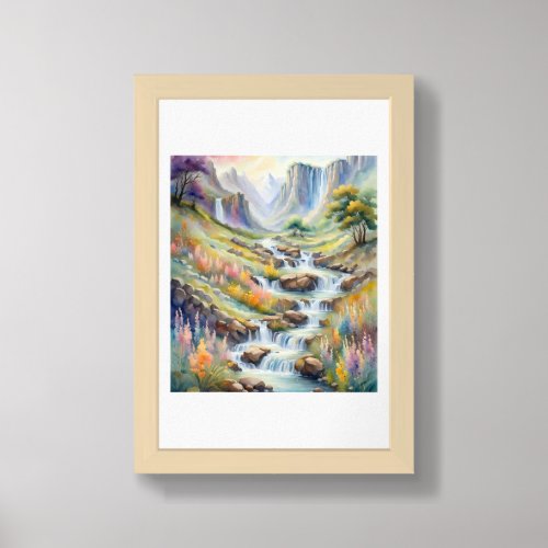 Mountain Splendor Paradise Framed Art
