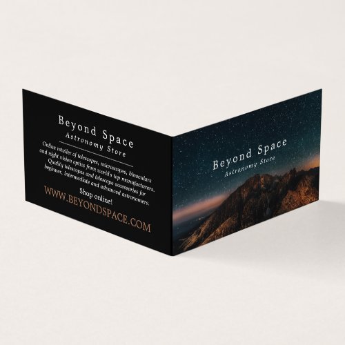 Mountain Stargazer Astronomer Astronomy Store Business Card