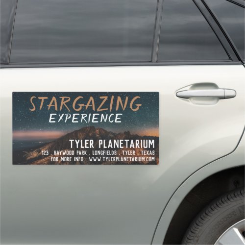 Mountain Stargazer Planetarium Event Advertising Car Magnet