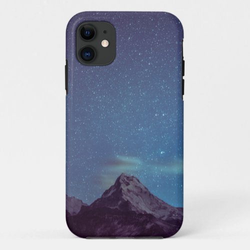 Mountain Starry Silhouette iPhone 11 Case