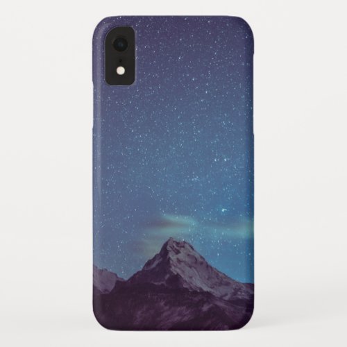 Mountain Starry Silhouette iPhone XR Case