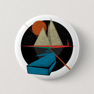 Mountain & Stars Pinback Button