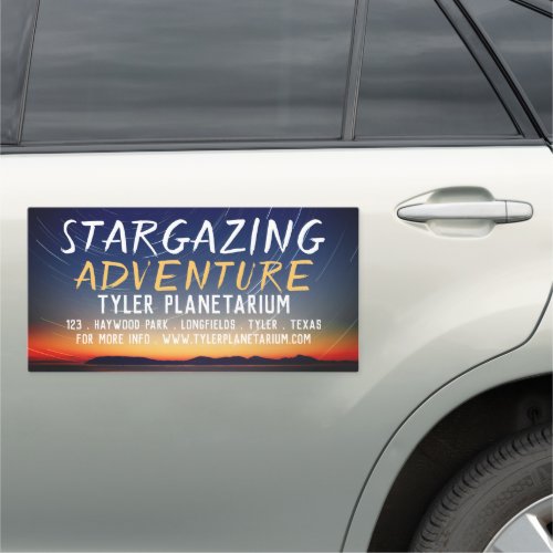 Mountain Stars Planetarium Event Advertising Car Magnet